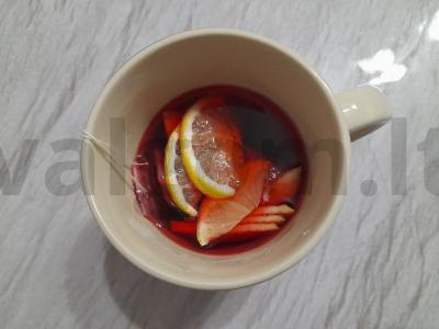 Rūgštusis hibiskas su sultimis, obuoliu ir citrina Žingsnis 4