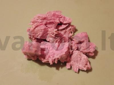 Šiltas salotas su persimonu ir kalakutienos šlaunelių filė Žingsnis 3