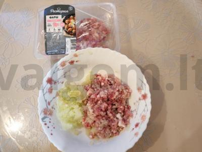 Čeburekai su kiauliena vakarienei Žingsnis 4