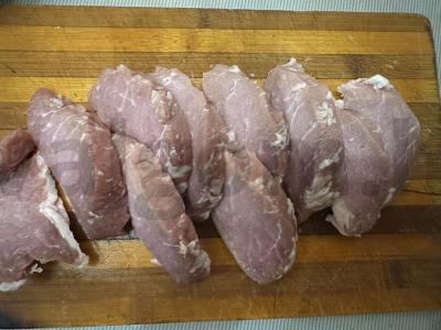 Kiaulienos nugarinės šnicelis vakarienei Žingsnis 2