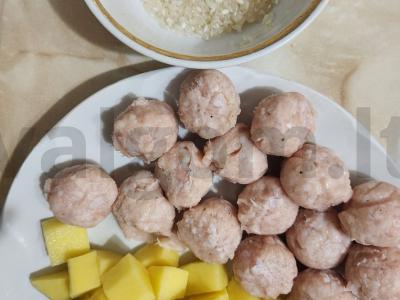 Indėnų mėsos kukulių sriuba Žingsnis 2