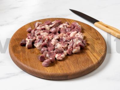 Vištienos širdelės su morkomis Žingsnis 5