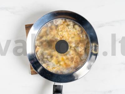 Vištienos širdelės su morkomis Žingsnis 10