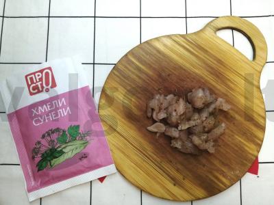 Blynai su vištiena vandenyje Žingsnis 1