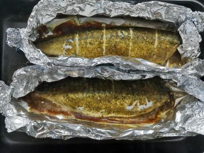 Skumbrė, kepta folijoje Žingsnis 6