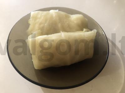 Dietiniai kopūstai su žuvimi ir ryžiais pagrindine nuotrauka