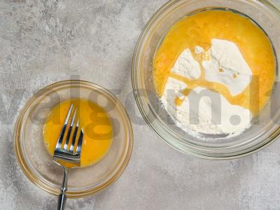 Baltyminis adžarų hachapuri su varške Žingsnis 3