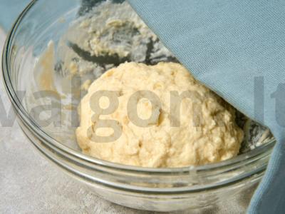 Baltyminis adžarų hachapuri su varške Žingsnis 4