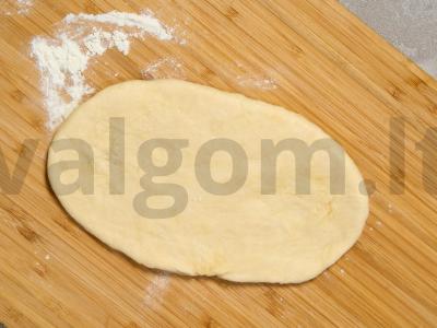 Baltyminis adžarų hachapuri su varške Žingsnis 6