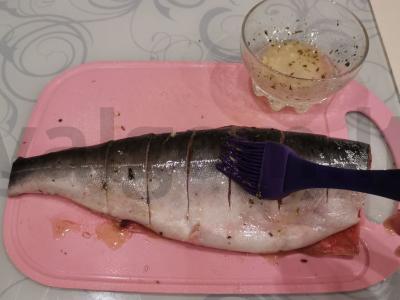 Lašiša, kepta su citrina ir prieskoniais Žingsnis 8