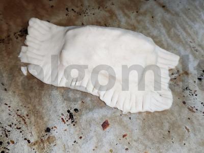 Sluoksniuota bandelė su sūriu Žingsnis 4