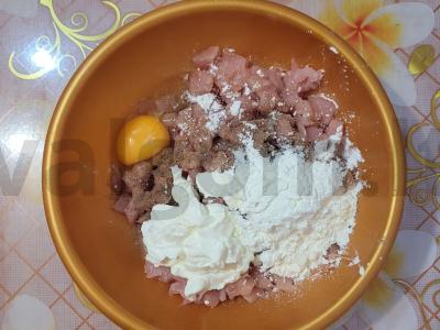 Vištienos krūtinėlės kotletai „Rastrepki“ Žingsnis 2