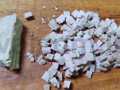 Daržovių salotas su kiaulienos nugarine Žingsnis 1