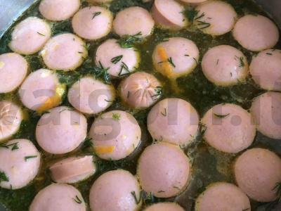 Sriuba su dešrelėmis Žingsnis 9