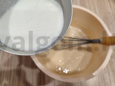 Blynai su šokoladiniu-apelsininiu įdaru Žingsnis 6