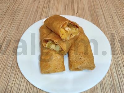 Blynai su šokoladiniu-apelsininiu įdaru Žingsnis 12