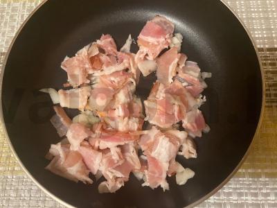 Tostai su šonine ir pievagrybiais Žingsnis 3