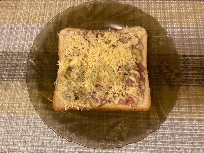 Tostai su šonine ir pievagrybiais Žingsnis 7