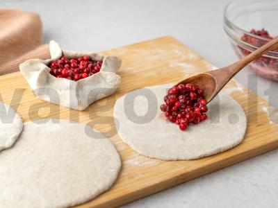 Kalitkos su spanguolėmis Žingsnis 6