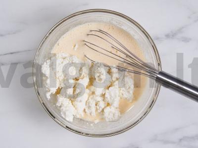 Varškės apkepas su bananas Žingsnis 2