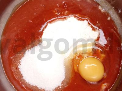 Pomidorų sulčių keksiukas Žingsnis 2