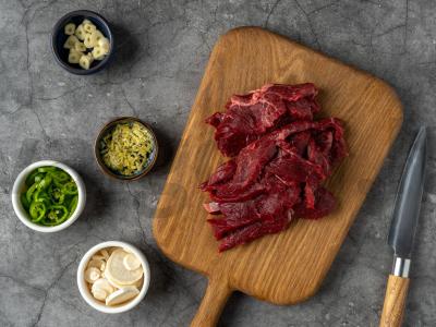 Jautiena grietinėlės padaže Žingsnis 1