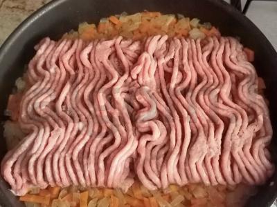 Ryžiai su kalakutienos faršu ir daržovėmis Žingsnis 2