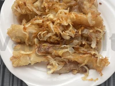 Keptas jūros liežuvis su svogūnais Žingsnis 9