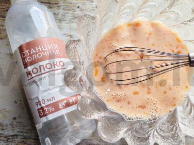 Rudais ir švelnus skrudintas duonas su išgarintu pienu Žingsnis 2