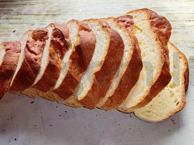 Rudais ir švelnus skrudintas duonas su išgarintu pienu Žingsnis 4