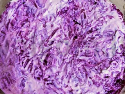 Salotas „Šprotai po šubą“ Žingsnis 6