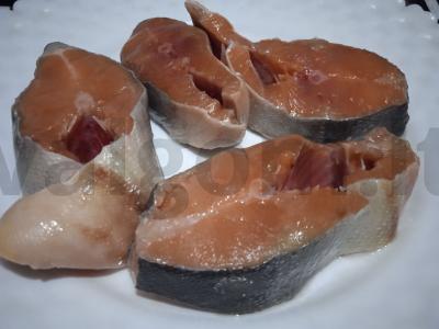 Kepta lašiša su gaudos sūriu ir krevetėmis Žingsnis 1