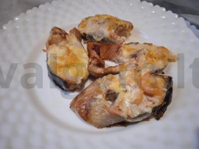 Kepta lašiša su gaudos sūriu ir krevetėmis Žingsnis 5