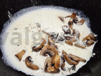 Jautienos steikas su grietinėlės-grybų padažu Žingsnis 5