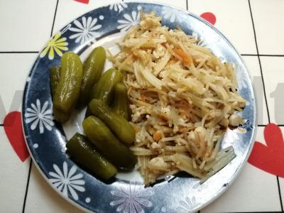 Makaronai su daržovėmis pagrindine nuotrauka