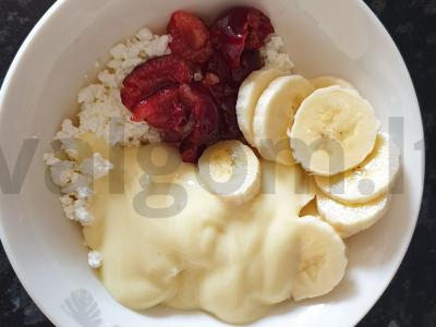 Varškės salotas „Bananų rojus“ Žingsnis 2