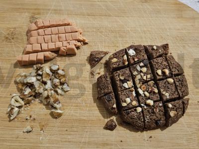 Baltymų desertas „Brownie“ Žingsnis 1