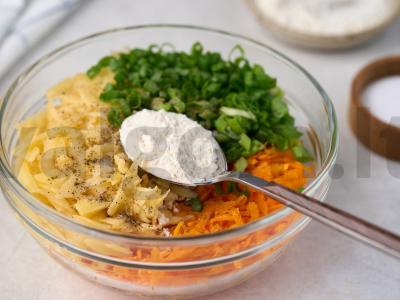 Vegetariški bulviniai blynai su moliūgu Žingsnis 6