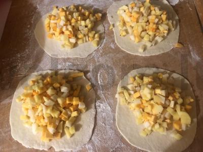 Moliūgų ir bulvių pyragai Žingsnis 9