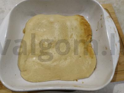 Švelnus rūkytos pieno pyragas su uogiene Žingsnis 6