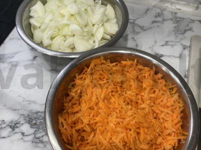 Žaliųjų pomidorų salotos žiemai Žingsnis 4