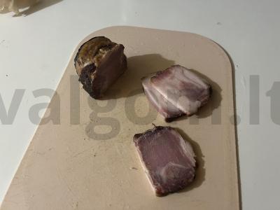 Užkandis prie stiprių gėrimų „Keptas sūrus lašinys“ Žingsnis 2