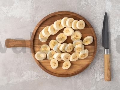 Tostai su keptais bananais Žingsnis 1