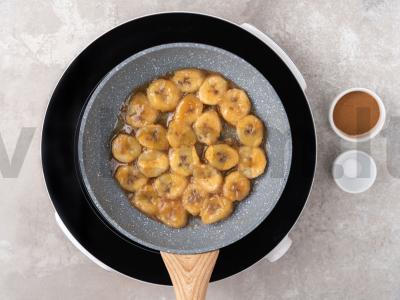 Tostai su keptais bananais Žingsnis 3