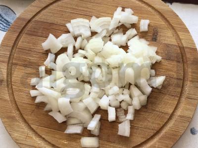 Grikių košė, troškinta su daržovėmis ir šonine Žingsnis 2