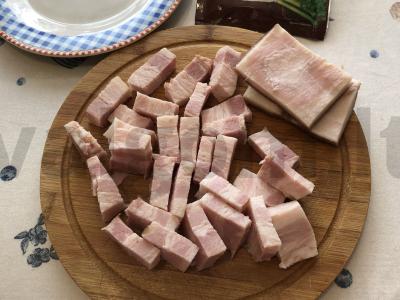 Grikių košė, troškinta su daržovėmis ir šonine Žingsnis 3