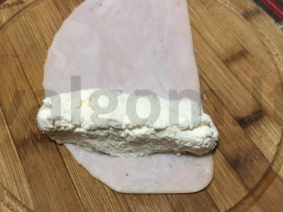 Kalakutų ritinėliai su varške Žingsnis 3