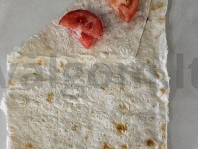 Lavašo vokas su sūriu ir bekonu Žingsnis 3