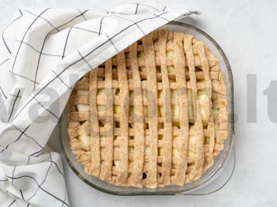 Vegetariškas obuolių pyragas Žingsnis 6