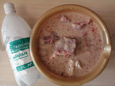 Marinatas ant ayrano kiaulienos šašlykui Žingsnis 7